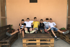 Sedežna garnitura iz palet